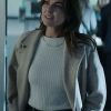 Shop Serinda Swan Reacher S02 Karla Dixon Beige Wool Trench Coat