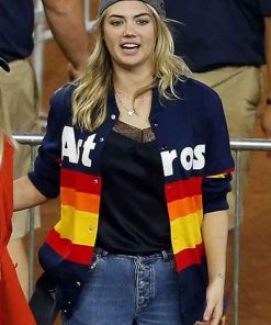 Buy Houston Astros Kate Upton Multi Stripe Blue Jacket