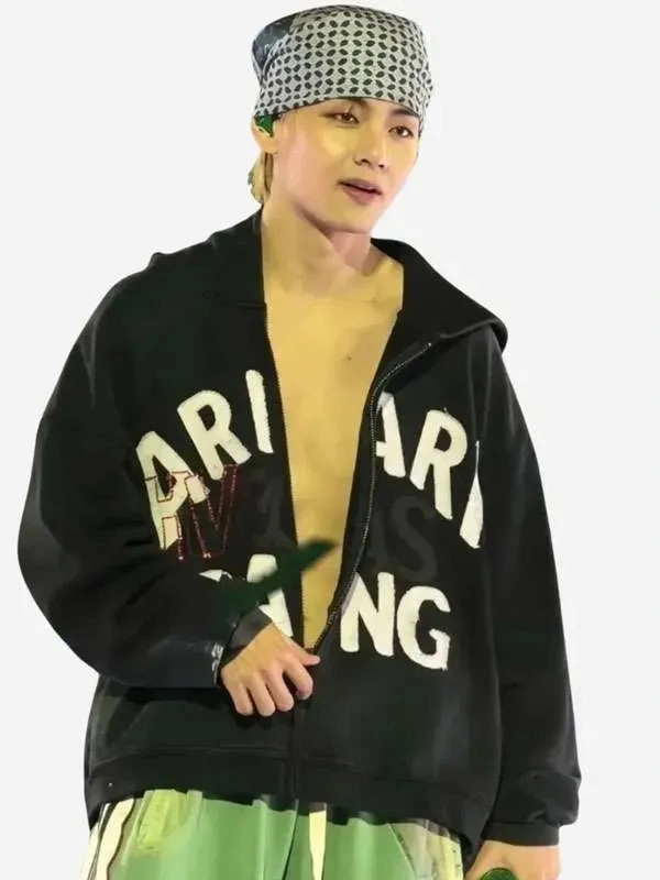 Buy Kim Tae-hyung BTS World Tour Zip Up Hoodie at Sale