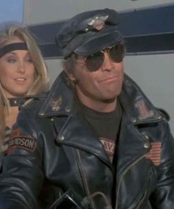 Shop Lee Majors The Fall Guy S02 Black Leather Jacket