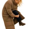 Buy Let’s Love Malin Akerman Brown Puffer Coat