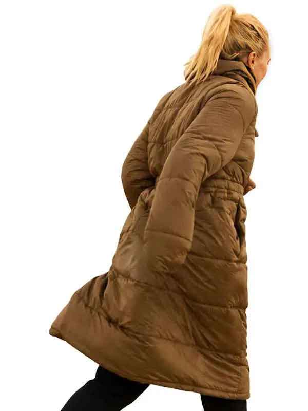 Shop Let’s Love Malin Akerman Puffer Coat