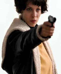 Shop Lili Taylor I Shot Andy Warhol Shearling Leather Jacket