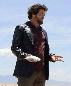 Shop Declan Breaking Bad Black Leather Blazer