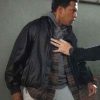 Shop Lovell Adams-Gray Tracker S03 Black Leather Jacket