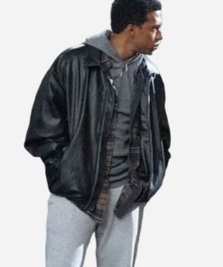 Buy Lovell Adams-Gray Tracker Black Leather Jacket