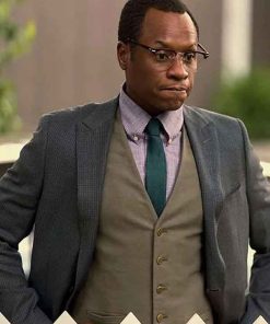 Shop Malcolm Goodwin Reacher Grey Blazer