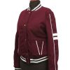 Buy Womens Maroon Bomber Jacket