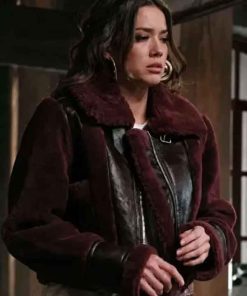 Shop Marshals Morgan Lindholm Shearling Leather Jacket