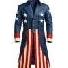 American Flag Leather Coat