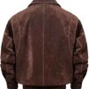 Buy Mens Vintage Suede Bomber Jacket
