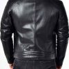 Shop Men’s Casual Slim Fit Black Real Leather Jacket
