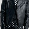 Buy Casual Black Biker Motorcycle Leather Jacket For Men