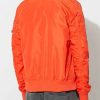 Shop Mens Orange Bomber Jacket