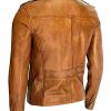 Shop Mens Vintage Cafe Racer Brown Leather Biker Jacket