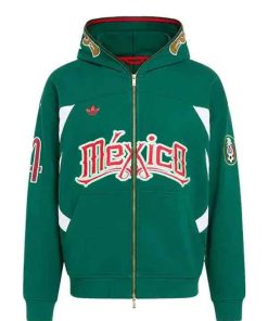 Buy FIFA World Cup 2026 Mexico Green Zip-Up Hoodie