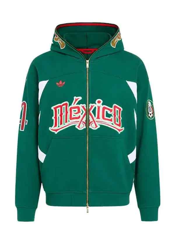 Buy FIFA World Cup 2026 Mexico Green Zip-Up Hoodie