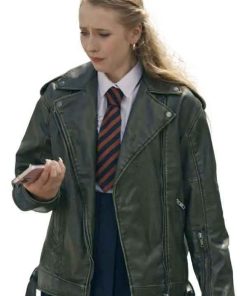 Buy Mia-Louise G’wed Black Biker Leather Jacket