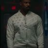 Grab Michael B. Jordan Creed III White Bomber Jacket