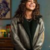 Shop Mika Abdalla Off Campus Allie Hayes Shearling Leather Jacket