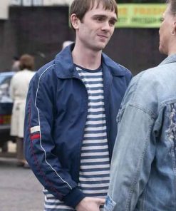 Shop Mitchell Robertson Half Man Blue Jacket