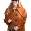 Shop New York City 2026 Este Haim Brown Wool Coat