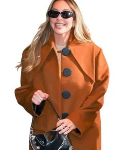 Shop New York City 2026 Este Haim Brown Wool Coat