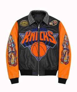 Shop New York Knicks Championship 2026 Leather Jacket