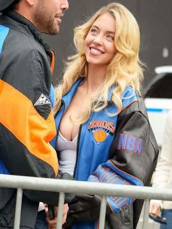 Shop Sydney Sweeney NY Knicks Finals Jacket