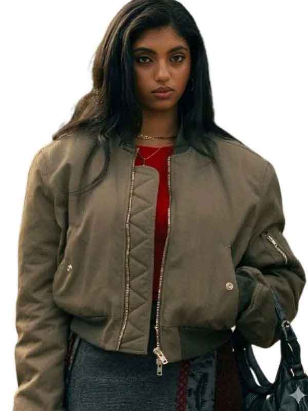 Shop Not Suitable for Work Abby Chilukuri Bomber Jacket