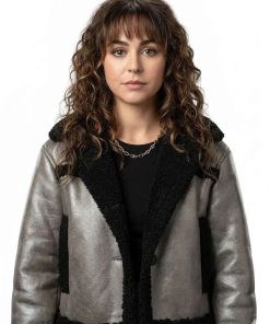 Shop Mika Abdalla Off Campus Allie Hayes Shearling Aviator Jacket