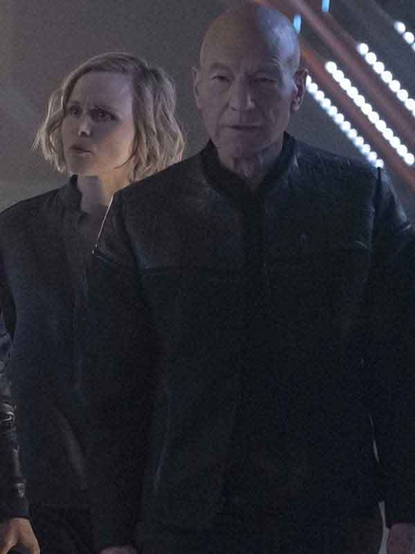 Shop Jean-Luc Picard Star Trek Picard Black Jacket