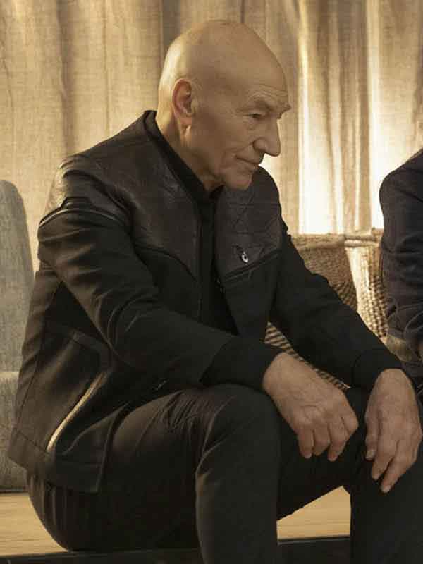 Buy Patrick Stewart Star Trek Picard Season 01 Black Jacket