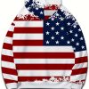 Shop Patriotic Stars USA Flag Hoodie