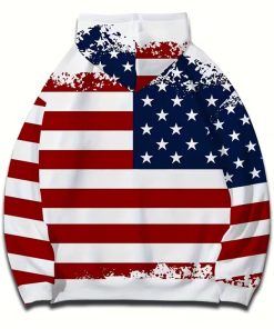 Shop Patriotic Stars USA Flag Hoodie