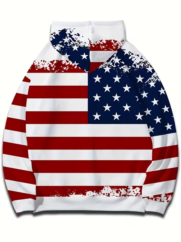 Shop Patriotic Stars USA Flag Hoodie