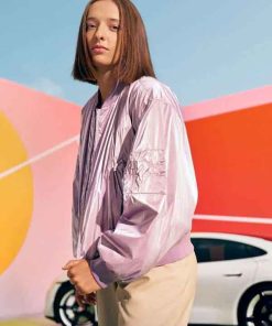 Buy Lga Swiatek Purple Bomber Jacket