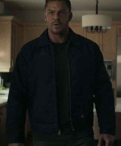 Buy Alan Ritchson Reacher S02 Black Cotton Jacket