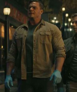 Buy Alan Ritchson Reacher S02 Jack Reacher Brown Cotton Jacket
