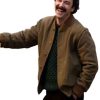 Buy Rivals Aidan Turner Brown Bomber Jacket