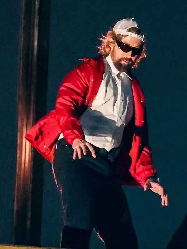 Shop Ryan Gosling The Fall Guy 2024 Red Jacket