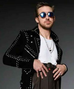 Buy Saturday Night Live Ryan Gosling Studded Black Leather Jacket