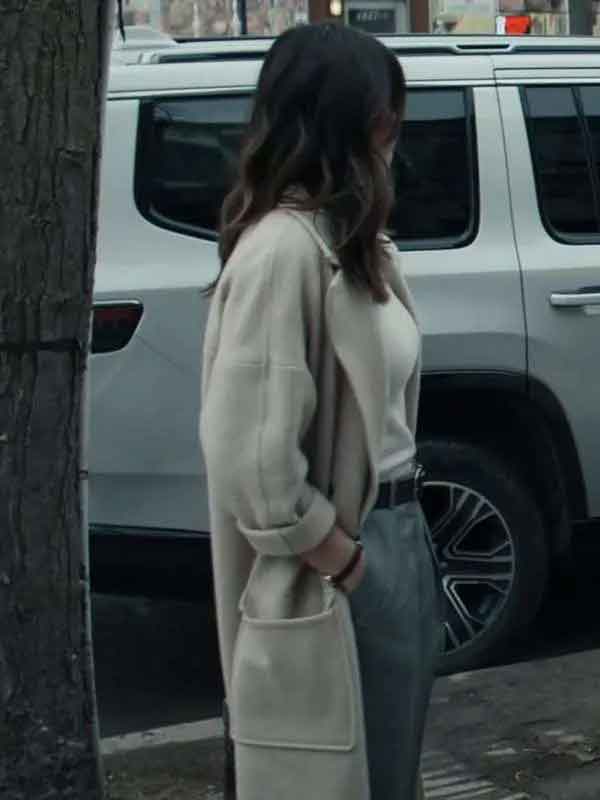 Shop Serinda Swan Reacher Karla Dixon Beige Wool Coat