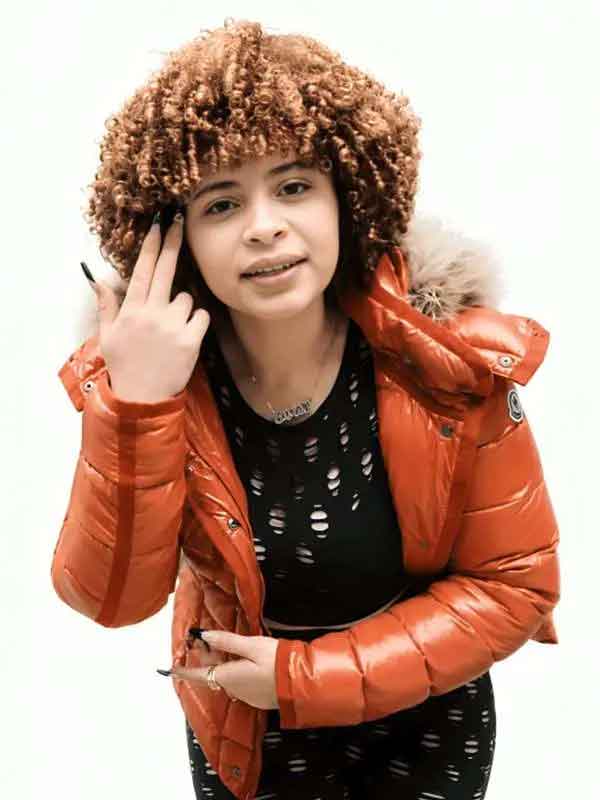 Buy Ice Spice Orange Puffer Jacket