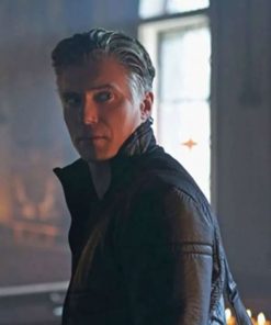 Shop Star Trek Discovery Anson Mount Black Leather Jacket