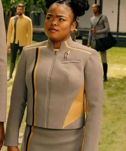 Shop Kerrice Brooks Star Trek Starfleet Academy S01 SAM Grey Uniform Jacket