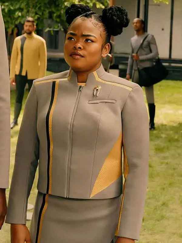 Shop Kerrice Brooks Star Trek Starfleet Academy S01 SAM Grey Uniform Jacket