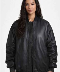 Shop Stephanie Sigman Nemesis S01 Black Jacket