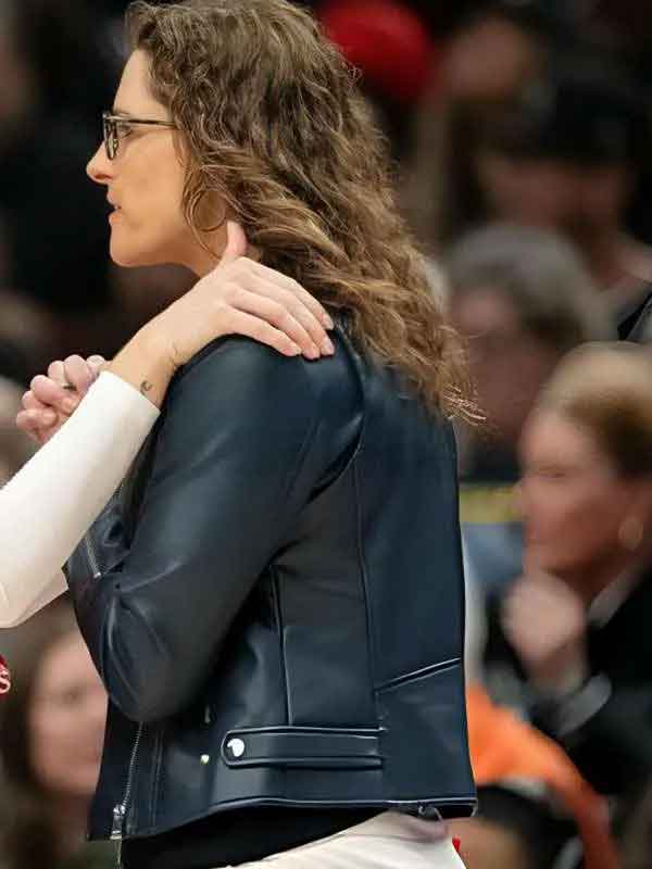 Shop Stephanie White 2026 Black Leather Jacket