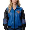 Buy New York Knicks NBA Finals Champions Sydney Sweeney Leather Jacket